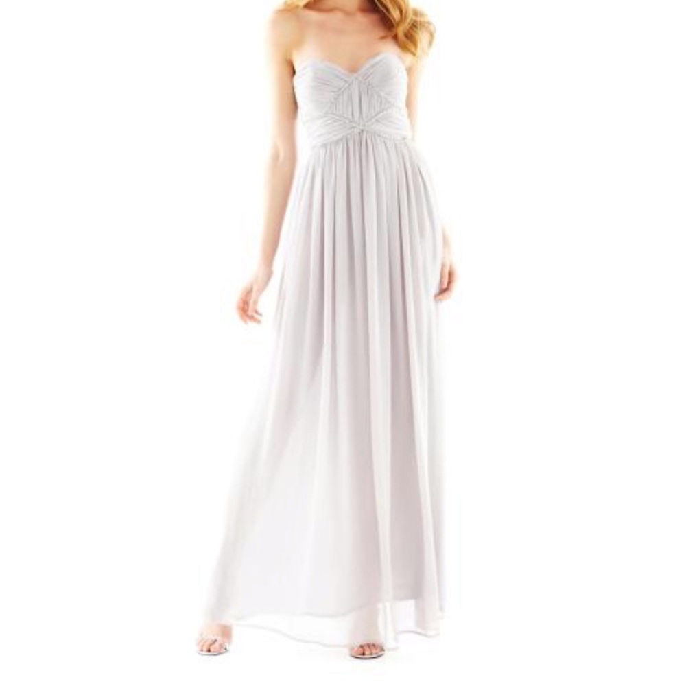Rhinestone Bead Trim Pearl Georgina Chapman Dress
